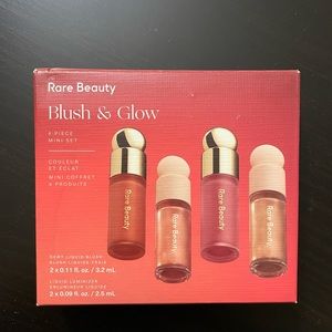 New! Rare Beauty Blush & Glow 4 piece set w/Extras